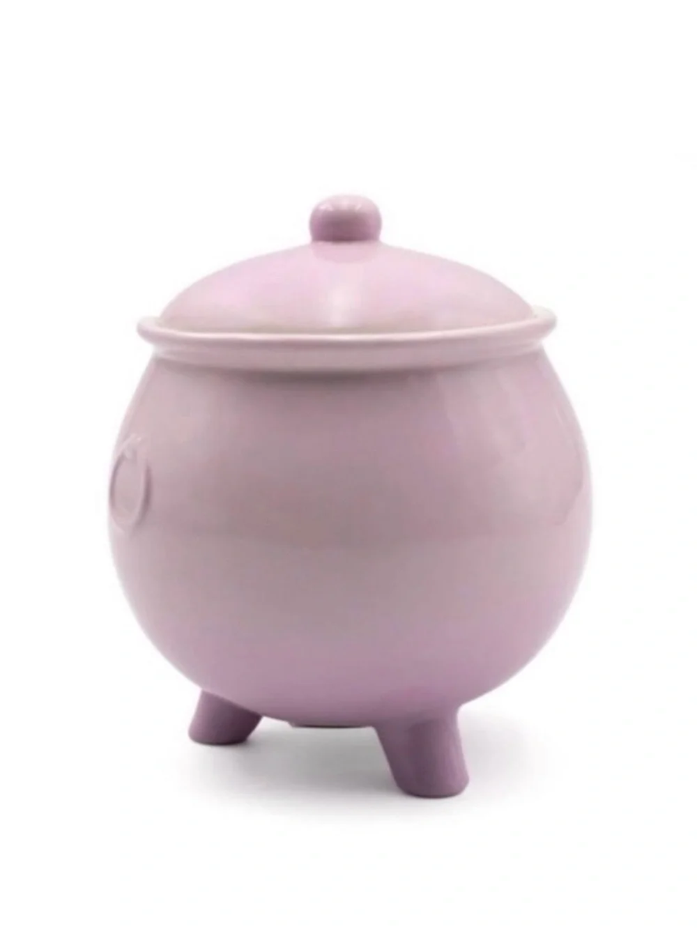 Target 2024 light purple Ceramic Cauldron Jar with Lid
